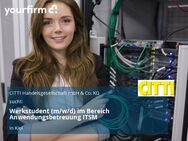 Werkstudent (m/w/d) im Bereich Anwendungsbetreuung ITSM - Kiel