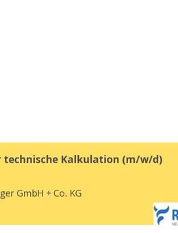 Mitarbeiter technische Kalkulation (m/w/d) - Aalen