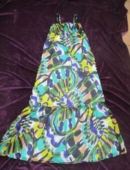 NEU * Stylisch * Coachella * Festival * Hippie * Beach * Strand * Graffiti Print * Spaghetti- Träger * langes * Long * Maxi * Bustier * Kleid "Promod" Gr. 36/ S * mehrfarbig * - Riedlingen