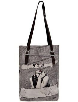 DOGO Umhängetasche Tall Bag Damen Schultertasche Go Back To Being Yourself Damen, Handgefertigt