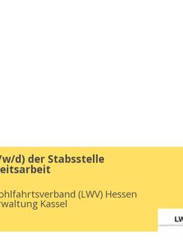 Leitung (m/w/d) der Stabsstelle Öffentlichkeitsarbeit - Kassel