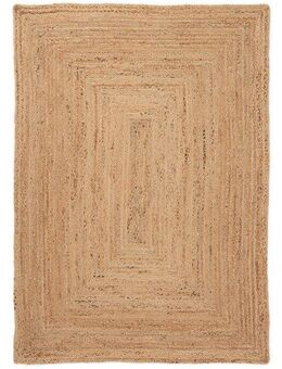 carpetfine Teppich Nele Juteteppich Naturfaser, rechteckig, Höhe: 6 mm, geflochtener Wendeteppich aus 100% Jute, quadratisch und als Läufer