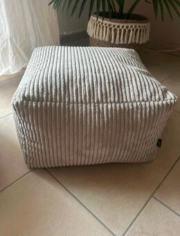 Sitzsack aus Cord Größe 40/24/40 cm in Beige - Netphen Oelgershausen