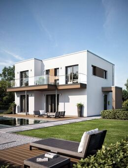 Kubisches Familienhaus in Gartenstadt Trudering - München