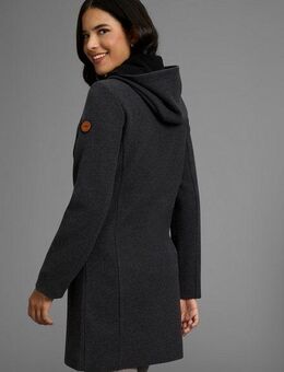 KangaROOS Kurzmantel mit großer Kapuze und mit Fleece gefüttert