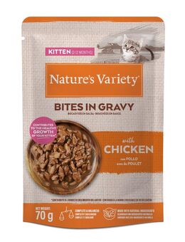 Nature's Variety Kitten Bites in Soße 28 x 70 g - Huhn