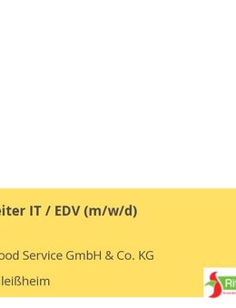 Sachbearbeiter IT / EDV (m/w/d) - Unterschleißheim