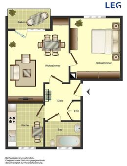 2-Zimmer-Wohnung in Unna Süd - Unna