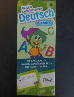 DUDEN Mein Ruckzuck-Übungsblock Deutsch/Mathematik 1. Klasse Claudia Fahlbusch + Meckis Karteikartenbox Deutsch Klasse 1, 400 Karteikarten, ovp, neu zus. 5,- - Flensburg