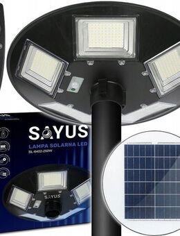 Solar LED Straßenlaterne UFO – Bewegungs- und Dämmerungssensor, Fernbedienung - Wuppertal