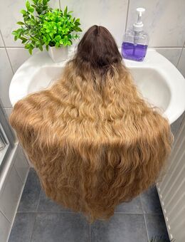 Lace Perücke Braun Blond 102cm Wig wie Echthaar - Recklinghausen