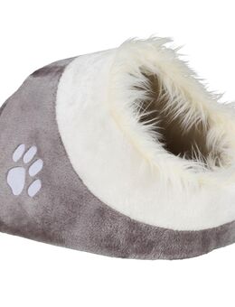 Trixie Kuschelhöhle Minou - L 41 x B 35 x H 26 cm - weiß / lichtgrau