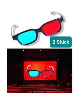 2 Stück Anaglyphenbrille 3D Brille Kino Rot Blau Heimkino Brille Für 3D Bilder  11,90 €* - Villingen-Schwenningen