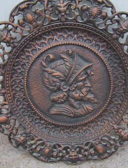 Kunst, Plastik, Relief, Wandbild, Ofenbild, Motivtafel Gusseisen. - Scheer