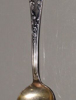 Sahnelöffel im Jugendstil silber Punze Krone 90M versilbert - Spraitbach