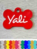 Tiermarke Hundemarke personalisiert mit Namen oder Wunschtext | Große Auswahl an Farben und Schriften in 34516