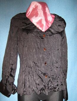 NEU * Edel * Rüschen- Volant * Piraten- Style * Abend * Anlass * Ausgeh * Bluse "BIBA by ESCADA" Gr. 42- 44/ M- L, 2 * schwarz * Gothic * - Riedlingen
