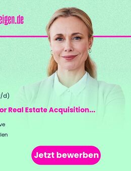 Senior Real Estate Acquisition Manager (m/w/d) - Frankfurt (Main)