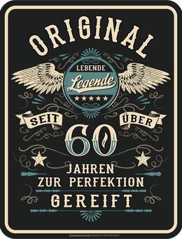 Blechschild Original lebende Legende 60 Jahre Geburtstag 22x17 cm - München