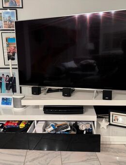 Tv Möbel Weiß Hochglanz lackiert 2 Schubladen touch Öffnung - Moosburg (Isar) Zentrum