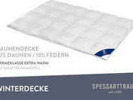 SPESSARTTRAUM Gänsedaunenbettdecke Premium****, hergestellt in Deutschland, Bettdecken für Sommer, Winter, Füllung: 100% Gänsedaunen, Klasse 1, Downpass zertifiziert, Bezug: 100% Baumwolle, nachhaltig (Made in Green), Hausstauballergiker geeignet, 4...