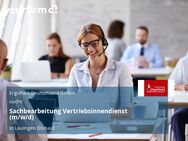 Sachbearbeitung Vertriebsinnendienst (m/w/d) - Lauingen (Donau)