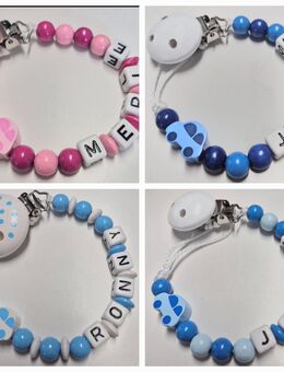 Schnullerkette mit Name🍼Mädchen🍼Junge🍼Auto - Stadtlohn