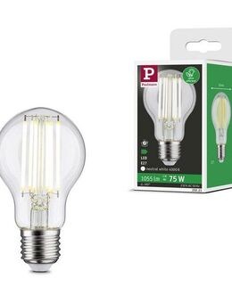 Paulmann LED-Leuchtmittel Eco-Line Filament 230V LED Birne E27 1er-Set 1055lm 5W 4000K Klar, E27, 1 St., Neutralweiß