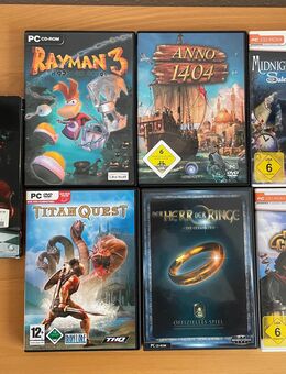 PC Spiele - Rayman 3, Dracula Origin, Titan Quest, Midnight Mysteries, Herr der Ringe, Anno 1404 - Stuttgart