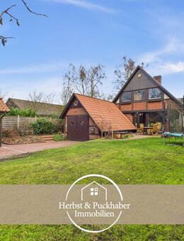 Ländlicher Wohntraum: Großes Einfamilienhaus mit, Fachwerkcharme, Galerie und Kachelofen - Ottersberg