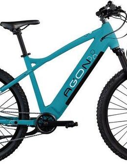 AGON E-Bike Mountainbike Alpha, 10 Gang Shimano Deore SGS T6000 Schaltwerk, Kettenschaltung, Heckmotor, 540 Wh, Pedelec, Elektrofahrrad für Damen u. Herren, MTB