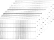 Peddy Shield Doppelstabmattenzaun, (Set), 103 cm hoch, 10 Matten für 20 m Zaun, mit 11 Pfosten