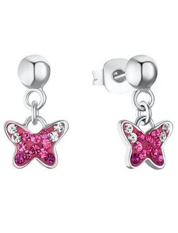 Prinzessin Lillifee Paar Ohrhänger Schmetterling, 2033997, mit Preciosa Crystal
