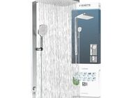 Schütte Brausegarnitur LA PALMA, Höhe 105 cm, 3 Strahlart(en), Komplett-Set, Regendusche, mit Antikalk-Beschichtung, wassersparend