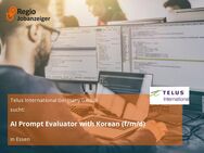 AI Prompt Evaluator with Korean (f/m/d) - Essen