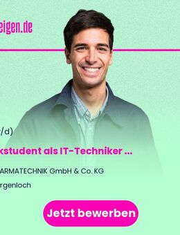 Werkstudent als IT-Techniker (m/w/d) im Innendienst - Sörgenloch