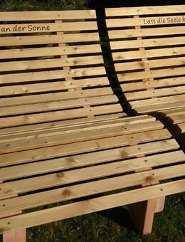Gravuren Sinnesbank mit ihrer Wunschgravur modernste Leasertechnik Relaxbank Holzgarnitur - Wadern