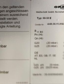 Gasofen Oranier zu verkaufen. - Stuttgart