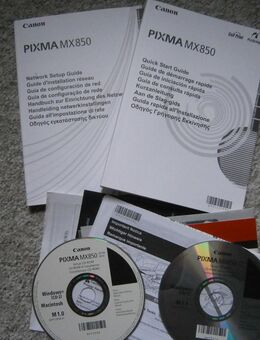 Handbücher + CDs Canon Pixma MX850 gebr. (852) - Hamburg