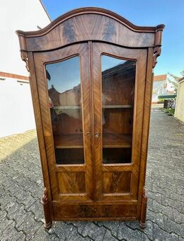 Schnäppchenpreise für Antike Möbel Vitrinenschrank um 1860 Wohnfertig - Mainhausen