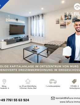 Top Erdgeschosswohnung inkl. Stellplatz im Zentrum von Murg zu verkaufen - Murg