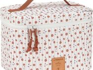 LÄSSIG Wickeltasche Flowers White, Wickeltisch Organizer, PETA-approved vegan