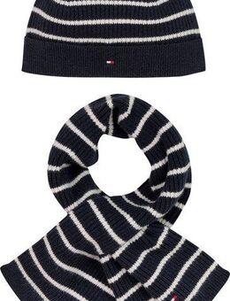 Tommy Hilfiger Mütze & Schal BABY ACCESSORIES GIFTPACK (Set, 2-tlg., 2er) mit Streifenmuster