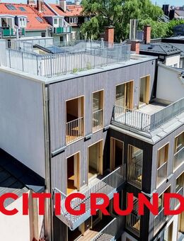 Au/Beste Raritätenlage - Stylische Neubau-Wohnung mit Balkon in energieeffizientem Stadthaus - München