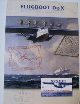 Briefmarken, Bund, Faltblatt Flugboot DoX, Motiv Flugzeuge - Erftstadt
