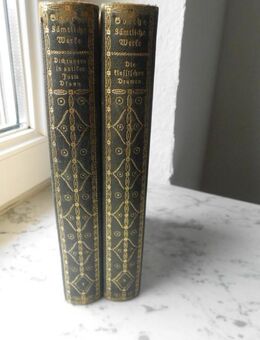 Tempel-Klassiker 1910, Goethes sämtliche Werke: Zweiter Band: Dichtungen in antiker Form und Der Divan + Fünfter Band: Die klassischen Dramen, 2 Bücher zus. 4,- - Flensburg