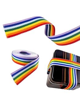 Regenbogen 2cmx4,5m Dekoration Verpackung Schleife Schlaufe Streifen Mehrfarbig 9,90 €* - Villingen-Schwenningen