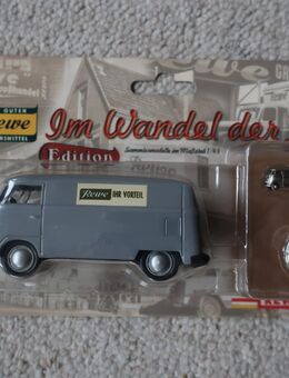 1:43 VW T1 Bulli grau Rewe Sammlermodell und Schlüsselanhänger - Niddatal