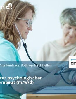 Approbierter psychologischer Psychotherapeut (m/w/d) - Bottrop