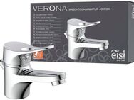 Eisl Waschtischarmatur VERONA mit Zugstange, Wasserhahn mit Ablaufgarnitur, Mischbatterie, Chrom